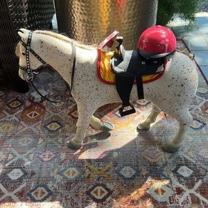 Saige's Horse Picasso For American Girl Saige Doll Retired + helmet + saddle